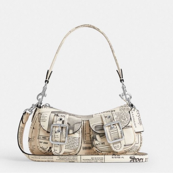 Coach Handbags - NWT Coach Ashton Shoulder Bag With Newspaper Print CDC12
